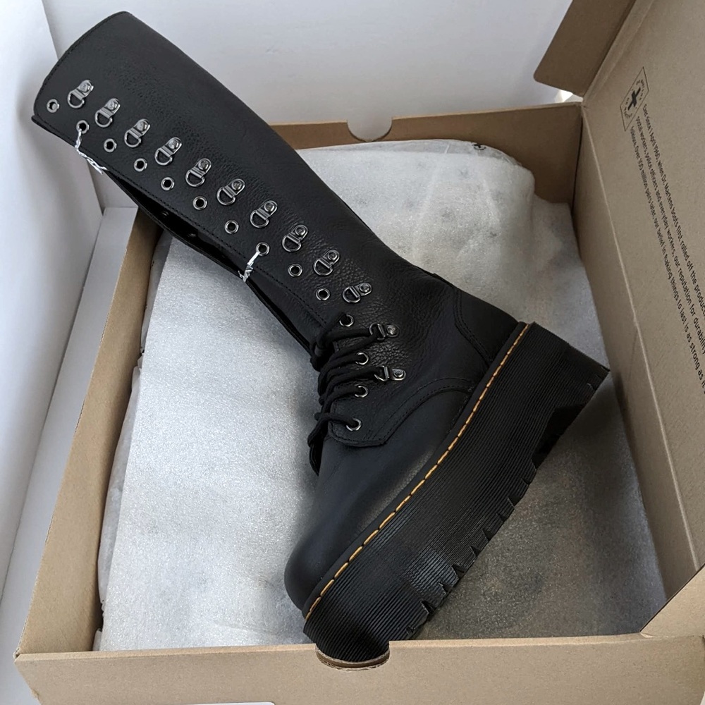 Dr Martens 1B60 Max Hardware Platform High Leg Lace Up Boot Color Black - Picture 9 of 9